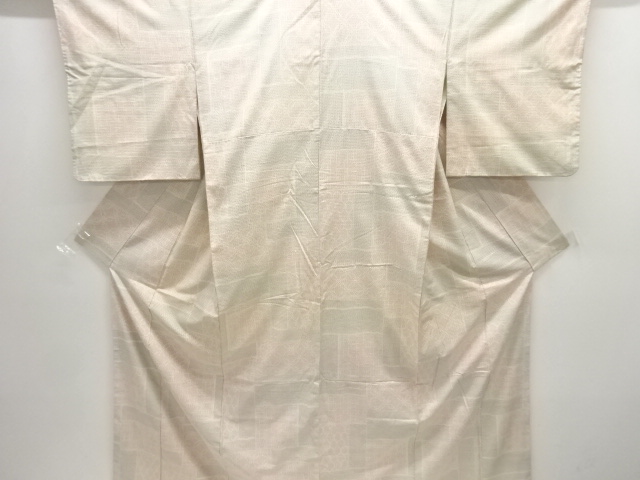 JAPANESE KIMONO / ANTIQUE KIMONO / SILK / TOKAMACHI TSUMUGI / WOVEN CLASSICAL PATTERN